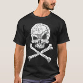 Skull And Bones Geometric Bizarre Dark Tシャツ (正面)