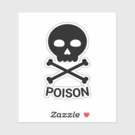 Skull and Bones With Text シール