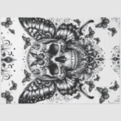Skull and Butterflies Decoupage Paper  薄葉紙 (正面)