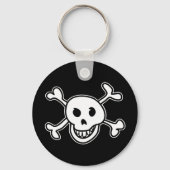 Skull and cross bones doodle custom keychain キーホルダー (正面)