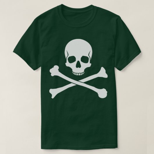 Skull and Crossbones Pirate  Tシャツ (デザイン正面)