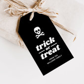 Skull and Crossbones Trick or Treat Party Favor ギフトタグ