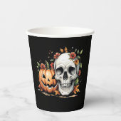 Skull and Pumpkin 紙コップ (正面)