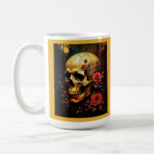Skull and roses コーヒーマグカップ (左)