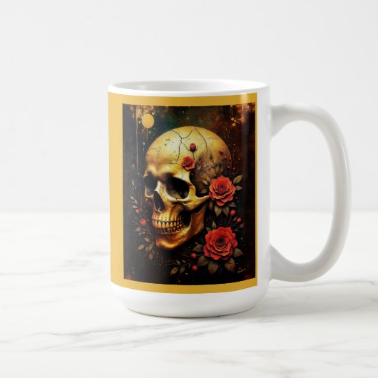 Skull and roses コーヒーマグカップ (右)