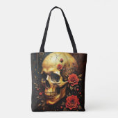 Skull and roses トートバッグ (裏面)