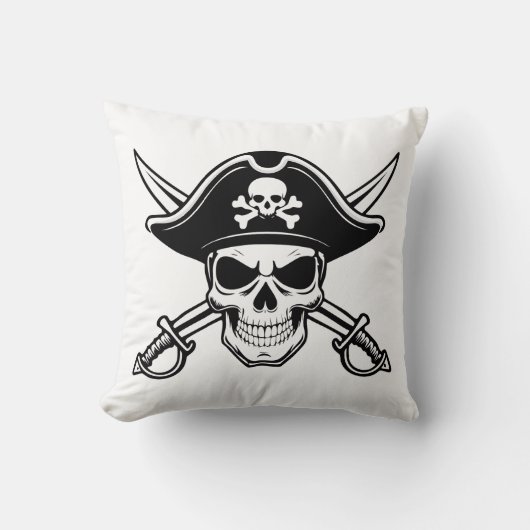 Skull and sabers クッション (正面)
