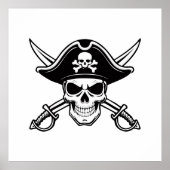 Skull and sabers ポスター (正面)