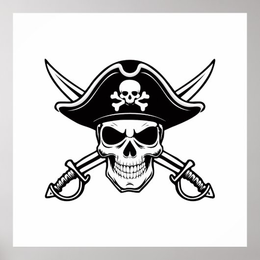 Skull and sabers ポスター (正面)