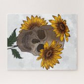 Skull and Sunflowers Puzzle  ジグソーパズル (横)
