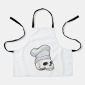 Skull as Cook with Chef hat エプロン (正面)