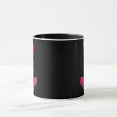 Skull Bunny – Dark Easter Art - caneca マグカップ (中央)