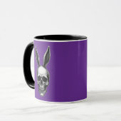 Skull Bunny – Dark Gothic Easter - caneca マグカップ (正面左)