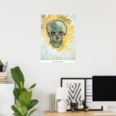 Skull  by Vincent van Gogh ポスター (ホームオフィス)