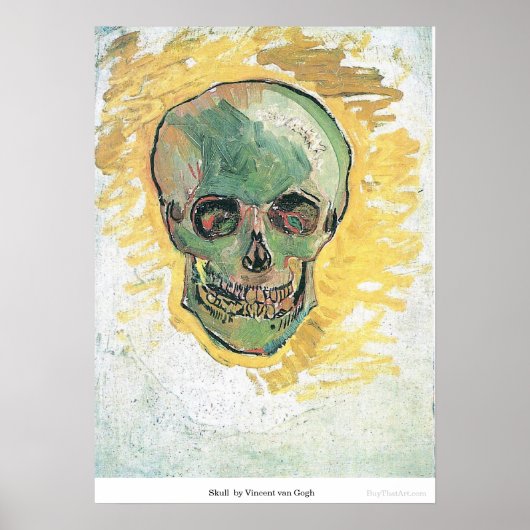 Skull  by Vincent van Gogh ポスター (正面)