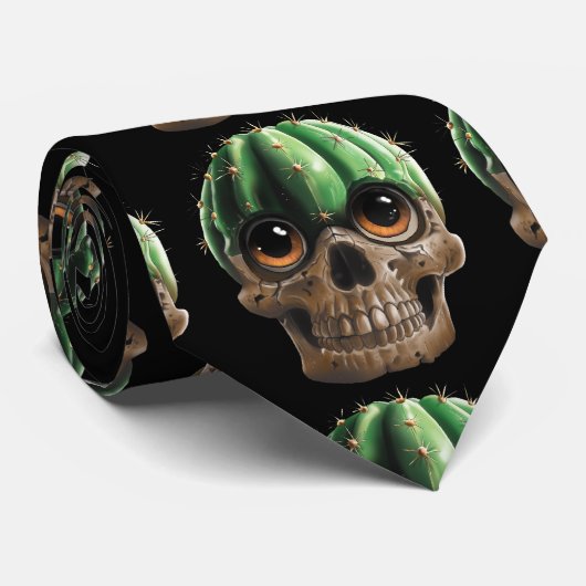 Skull Cactus Tie ネクタイ (ロール)