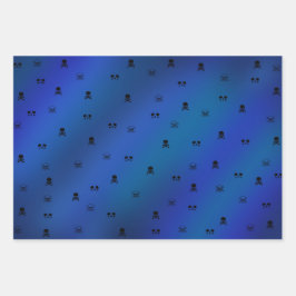 Skull cadeau papier set ラッピングペーパーシート