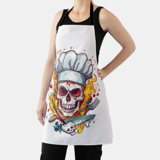 Skull Chef Kitchen Master エプロン (インサイチュ)