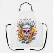 Skull Chef Kitchen Master エプロン (正面)