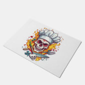 Skull Chef Kitchen Master ドアマット (アングル)