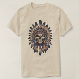 Skull Chief Native American  Tシャツ