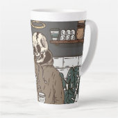 Skull Coffee Time Cup カフェラテマグ (右アングル)