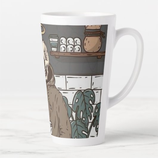 Skull Coffee Time Cup カフェラテマグ (右)