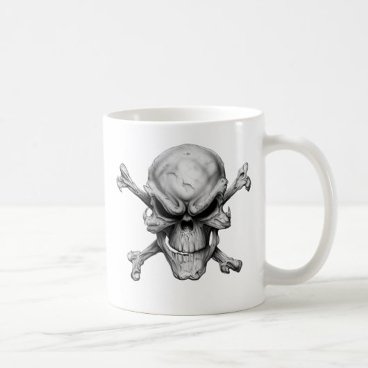 Skull Crossed Bones コーヒーマグカップ (右)
