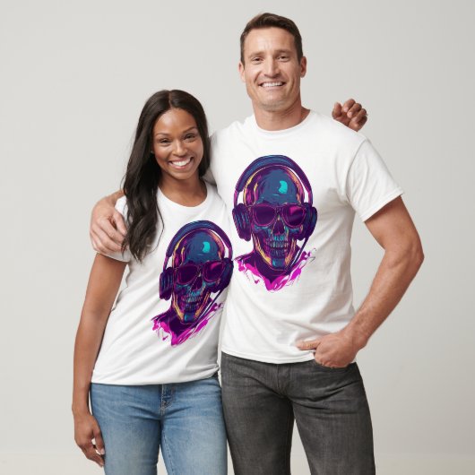 Skull DJ Vibes Tシャツ (ユニセックス)