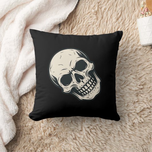 Skull einfach クッション (ブランケット)