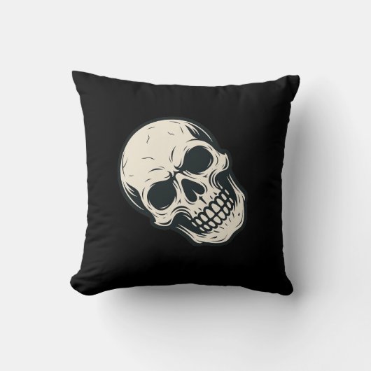 Skull einfach クッション (正面)