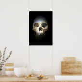 Skull Fantasy Art Rock Punk Heavy Metal ポスター (キッチン)
