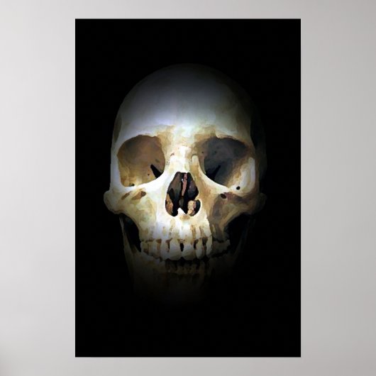 Skull Fantasy Art Rock Punk Heavy Metal ポスター (正面)