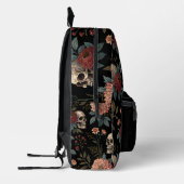 Skull Floral Dark Backpack プリントバックパック (左)