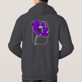 Skull flower hoodie パーカ (裏面)