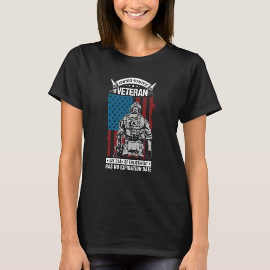 Skull Freedom Liberty In The USA Patriot Flag Hono Tシャツ (正面)