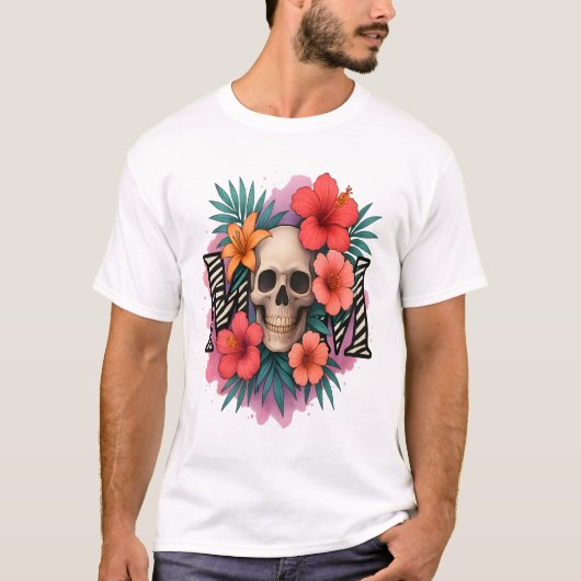 Skull Funny Mother Tシャツ (正面)