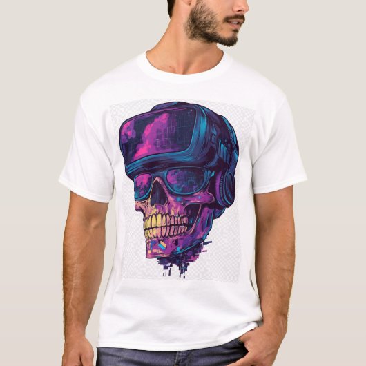 Skull Gamer Mode Tシャツ (正面)
