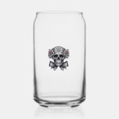 skull glass  ガラス缶 (正面)