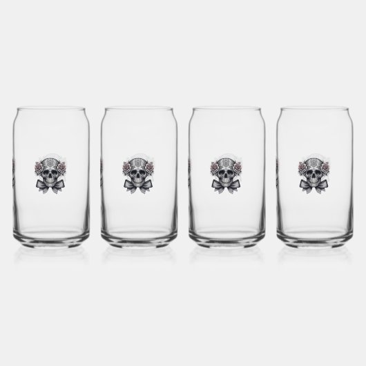 skull glasses ガラス缶 (裏面)