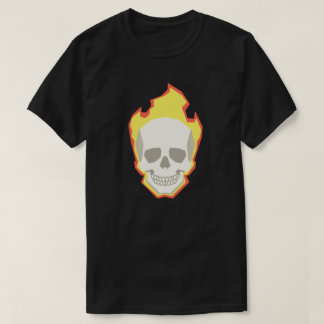 Skull Graphic T-Shirt – Minimal Dark Skull Design Tシャツ