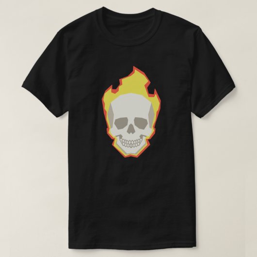 Skull Graphic T-Shirt – Minimal Dark Skull Design  Tシャツ (デザイン正面)
