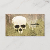 Skull Green Gothic Tattoo Artist 名刺 (正面)