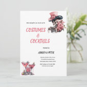 Skull Halloween Cocktails & Costumes Party  招待状 (スタンド正面)