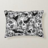 Skull Halloween Decorative Calaveras アクセントクッション (正面)
