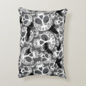 Skull Halloween Decorative Calaveras アクセントクッション (裏面(縦))