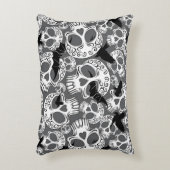 Skull Halloween Decorative Calaveras アクセントクッション (正面(垂直))