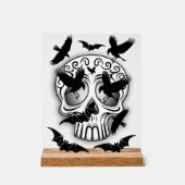 Skull Halloween Decorative Calaveras アクリルサイン (正面)
