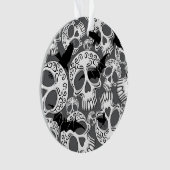 Skull Halloween Decorative Calaveras オーナメント (正面)