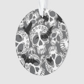 Skull Halloween Decorative Calaveras オーナメント (正面)